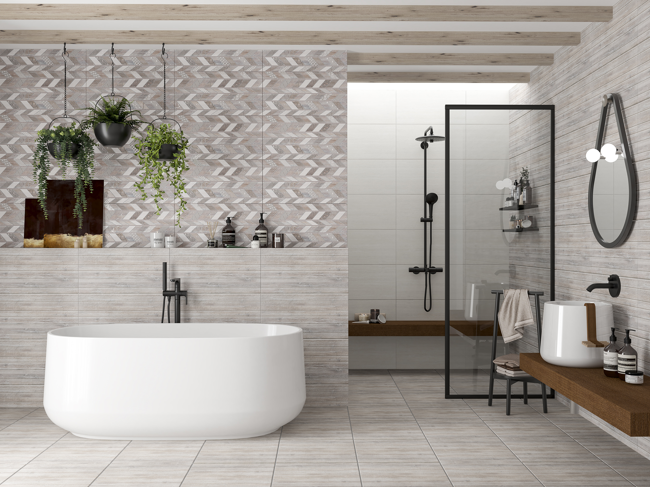 Изображение товара Плитка керамическая Azori Shabby 31.50x63 см серый