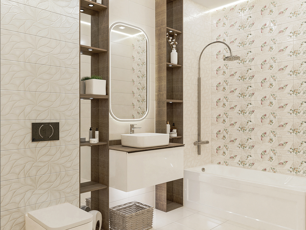 Изображение товара Плитка керамическая Eletto Ceramica 506931101tmn Malwiya 24.20x70 см бежевый