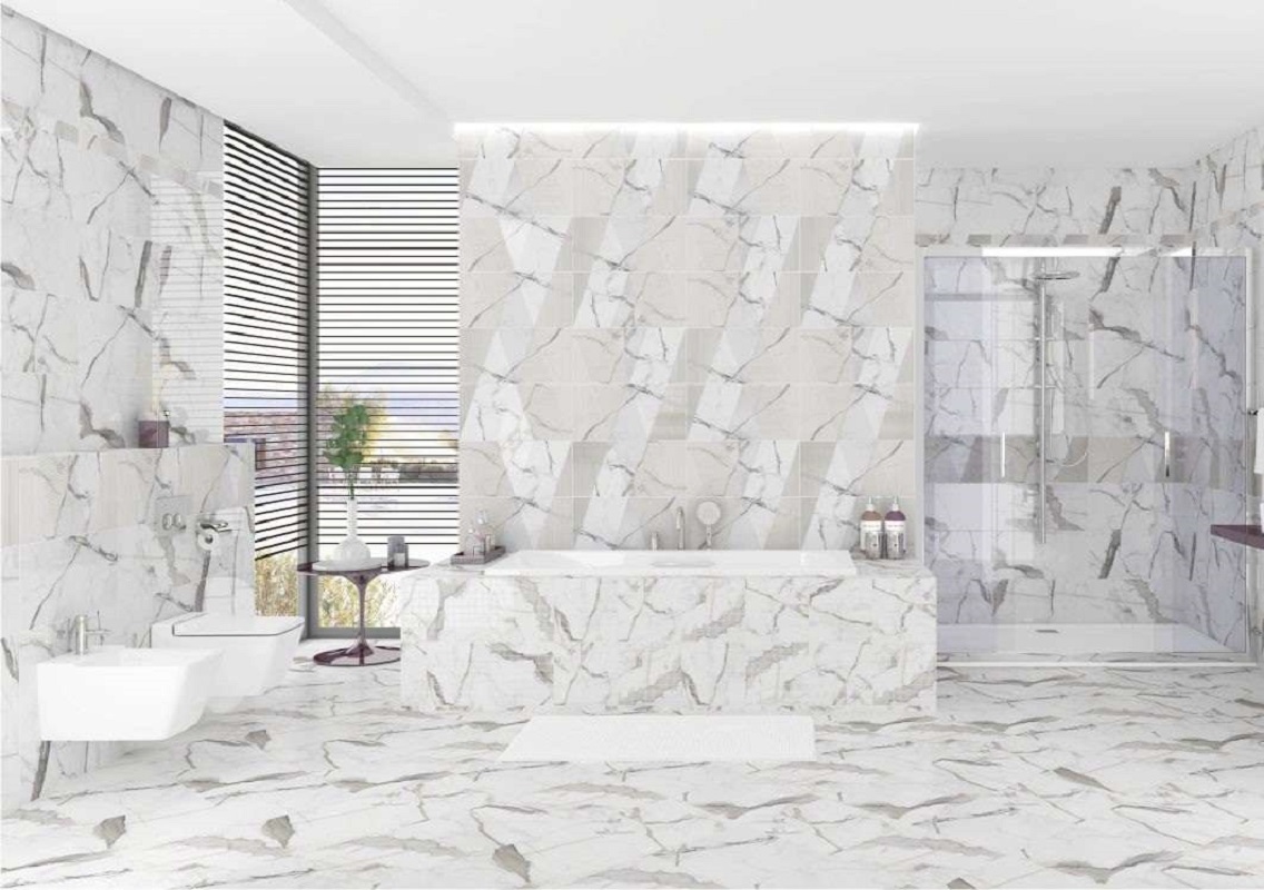 Изображение товара Плитка керамическая для стен Kerlife 821tmn Arabescato Bianco 31.50x63 см, цвет Мрамор Арабеско