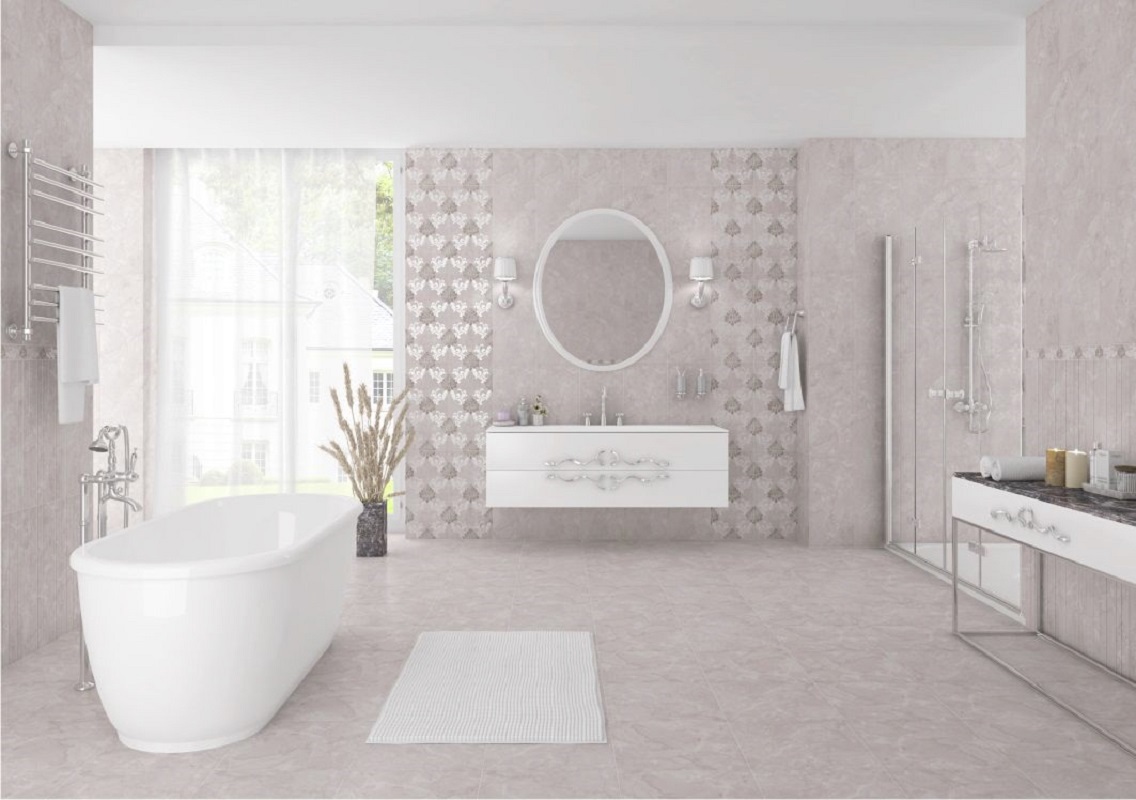 Изображение товара Напольная плитка Kerlife Delicato 839tmn 42x42 см серый/серебристый