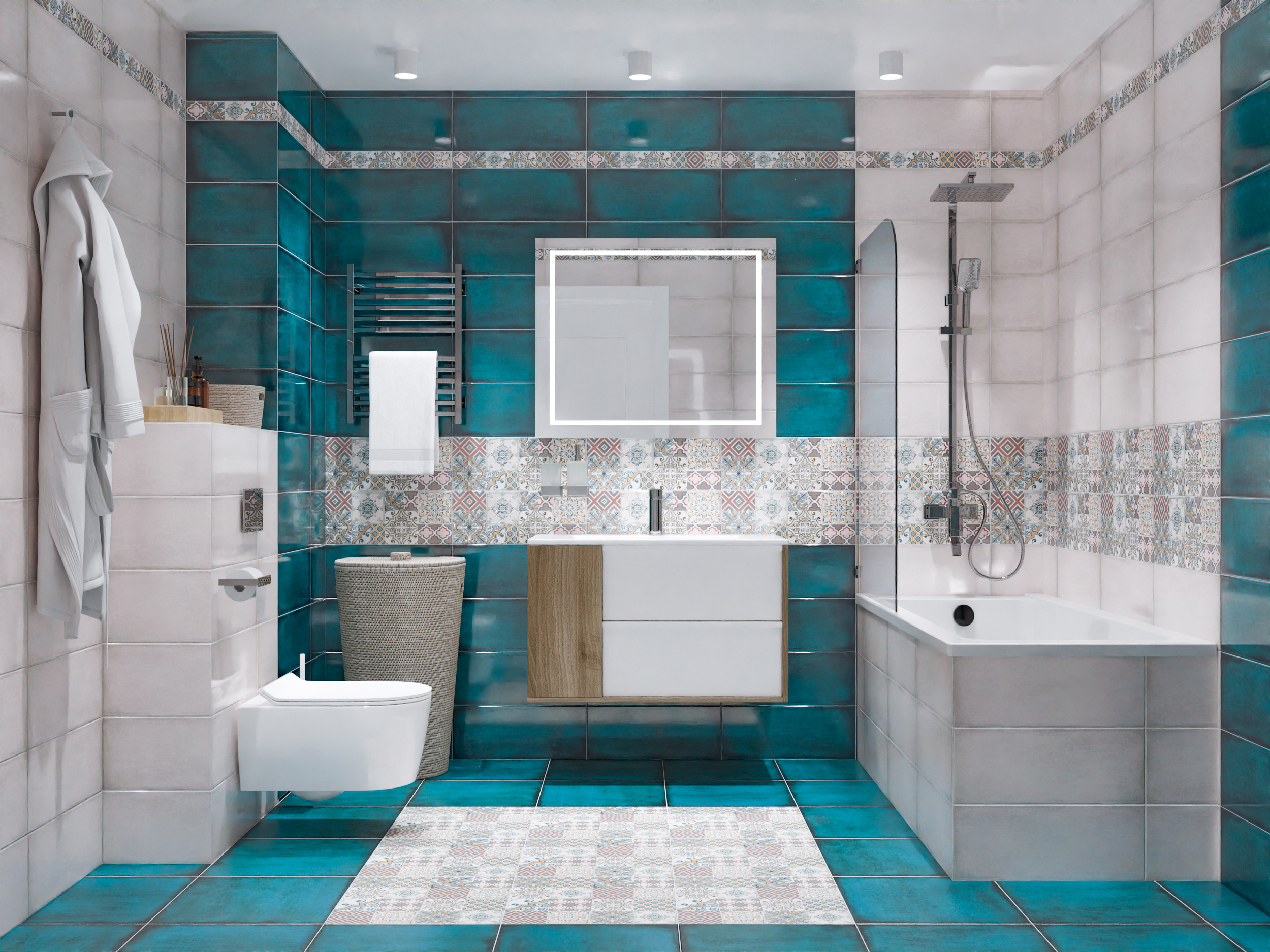 Изображение товара Плитка керамическая для стен Azori 505601201tmn Eclipse 20.10x50.50 см, цвет Бежевый