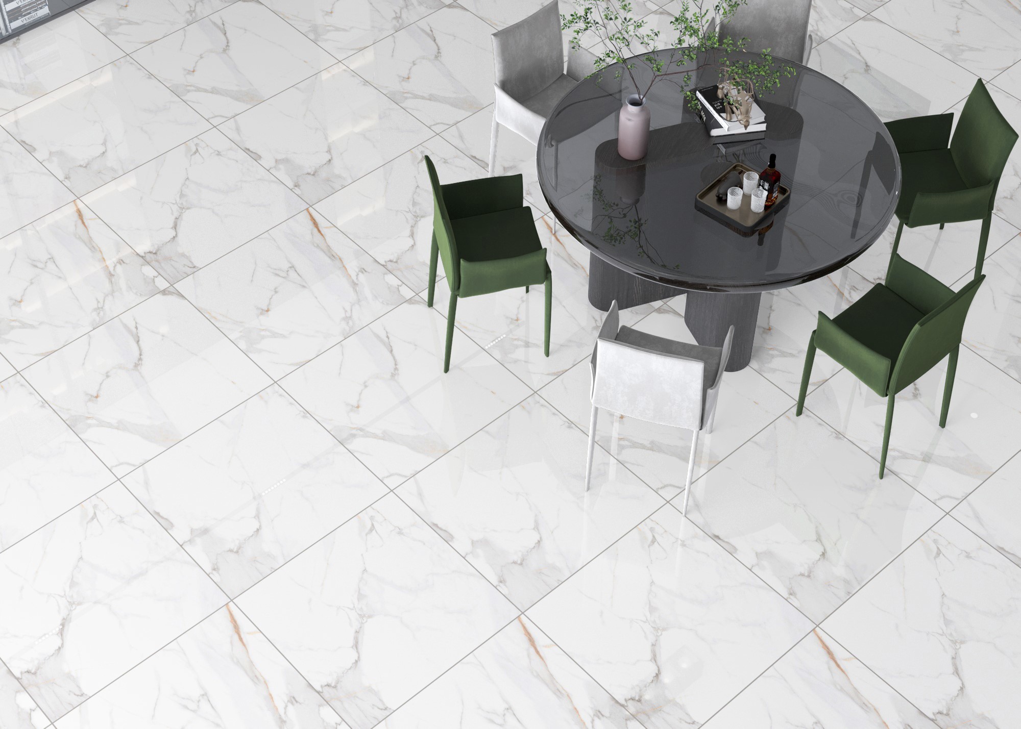 Изображение товара Керамогранит Eternal 2024 Calacatta Elite glossy 60x60 см 1.44 м² цвет белый