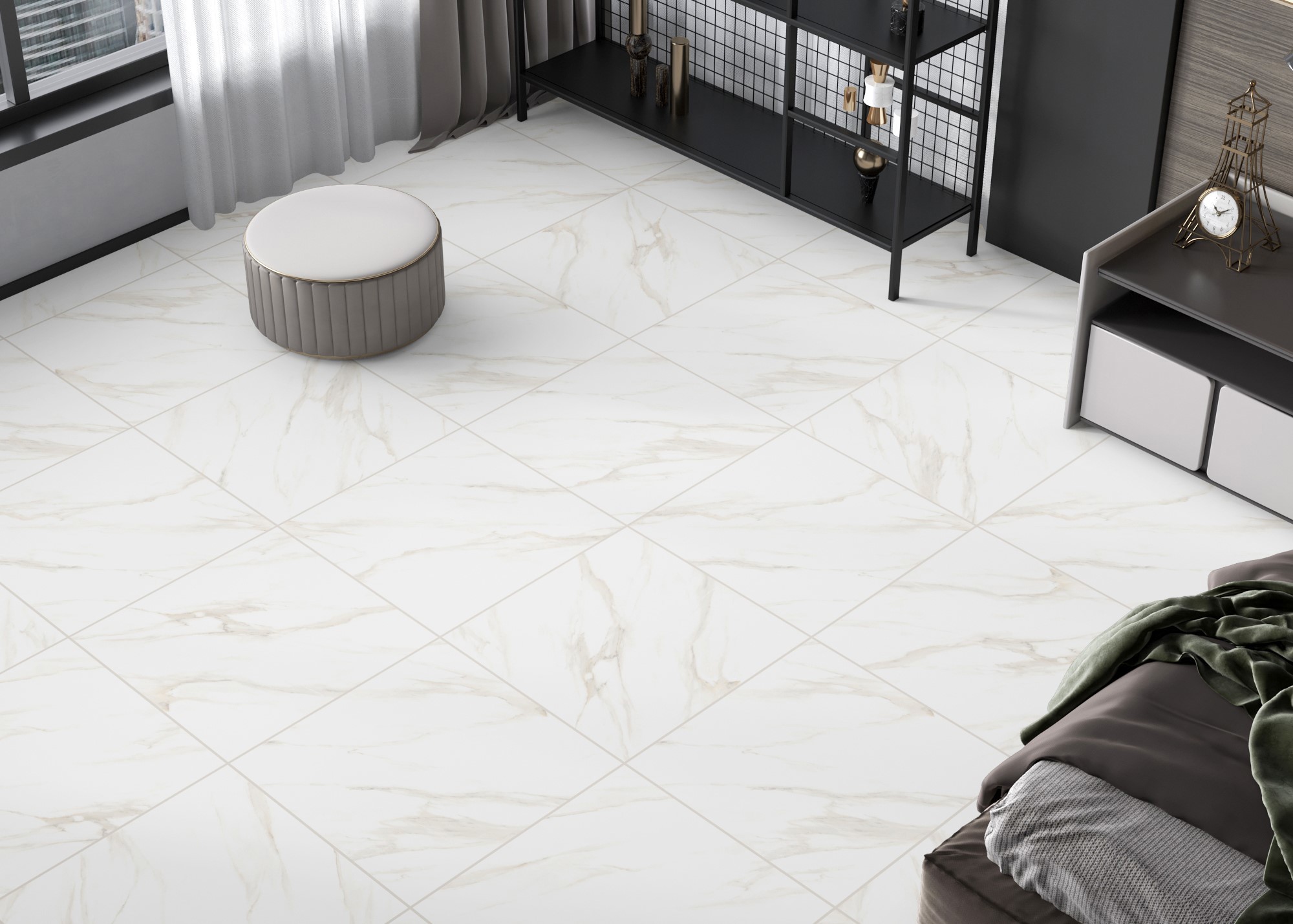 Изображение товара Керамогранит ETERNAL 60x60 мм белый для стен и пола, морозостойкий, матовый