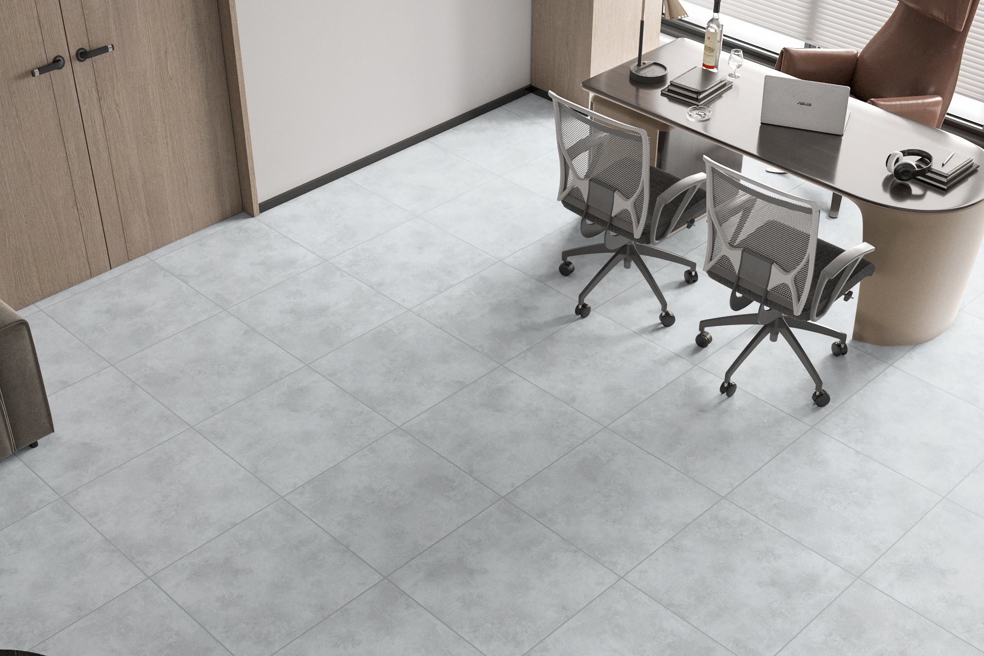 Изображение товара Керамогранит ETERNAL 60x60 см серый серебристый бетон матовый для стен и пола