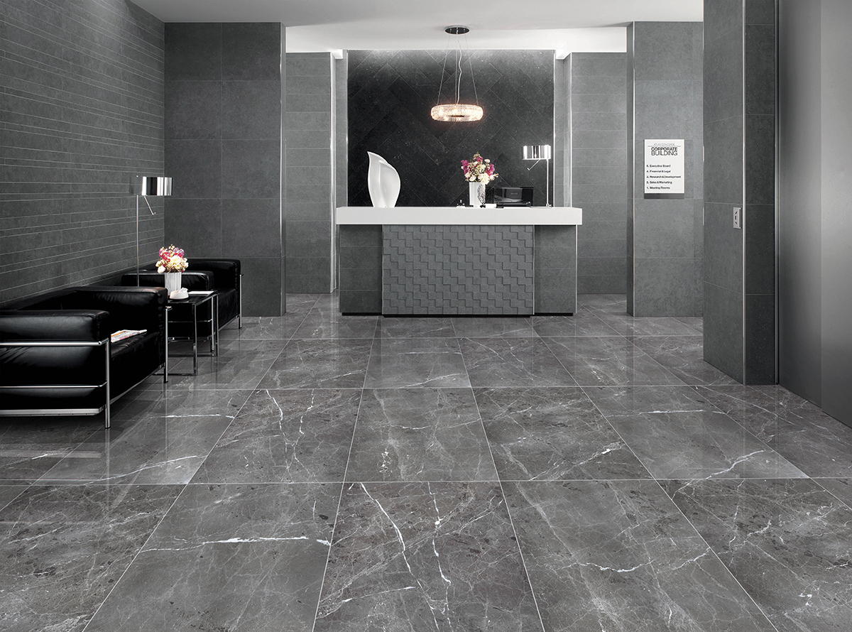 Изображение товара Керамогранит Primavera Ardesia Grafito 60x120 см, полированный, серый