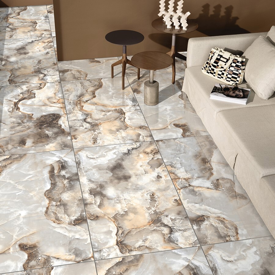 Изображение товара Керамогранит Primavera Honey Onyx Sky 60x120 см полированный серый