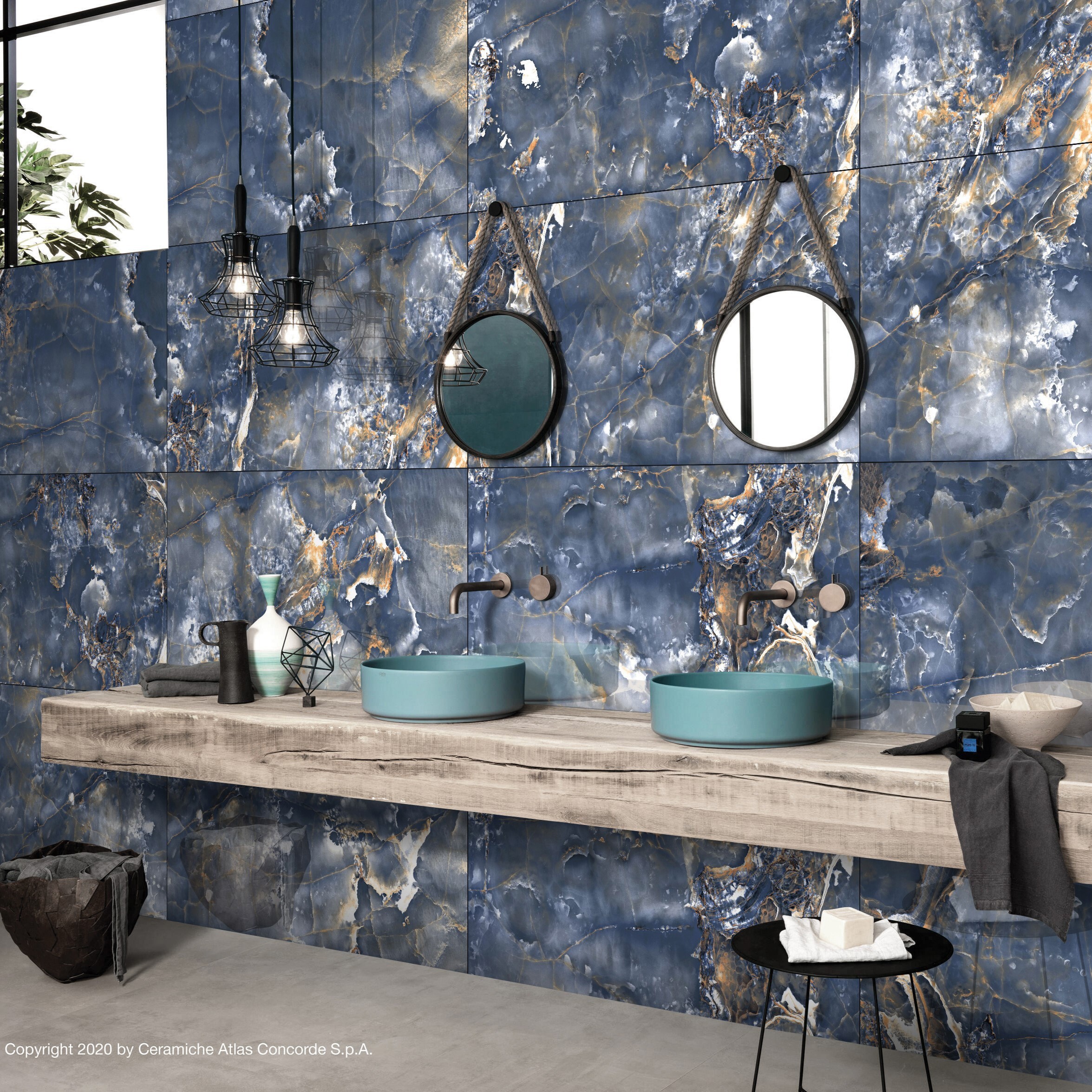 Изображение товара Керамогранит Primavera Speranza Gold Light Blue 60x120 см полированный глазурованный