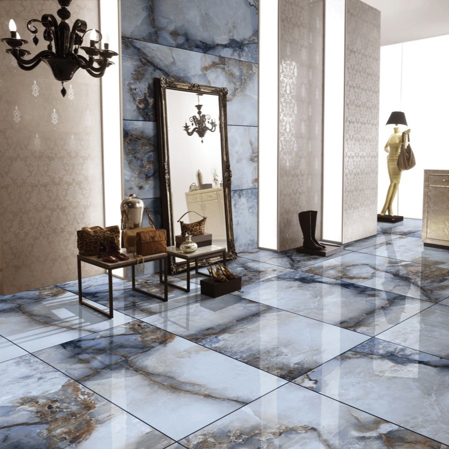 Изображение товара Керамогранит Primavera Jakarta Blue CR210 60x120 см, карвинг, цвет синий