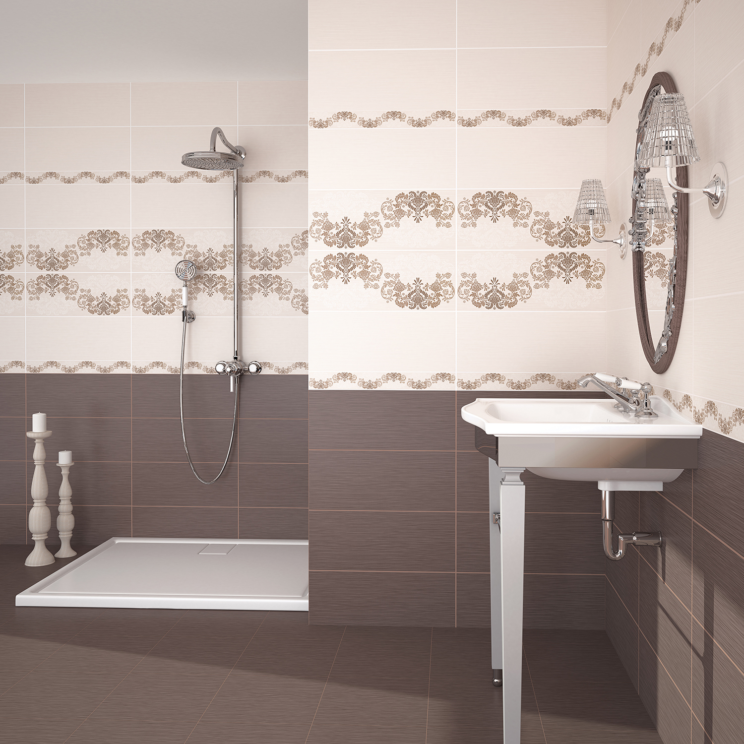 Изображение товара Напольная плитка Azori Amati 504123002ufa 42x42см цвет коричневый