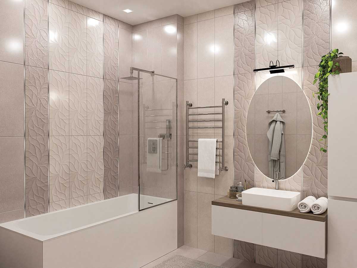 Изображение товара Плитка настенная Eletto Ceramica Odense 24.20x70 см бежевый