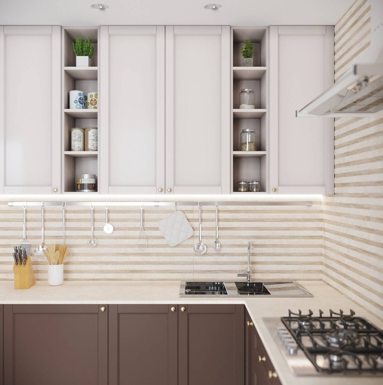 Изображение товара Плитка настенная Керамин Намиб 00-002262ufa, 30x90 см, 1.35 м2 цвет бежевый