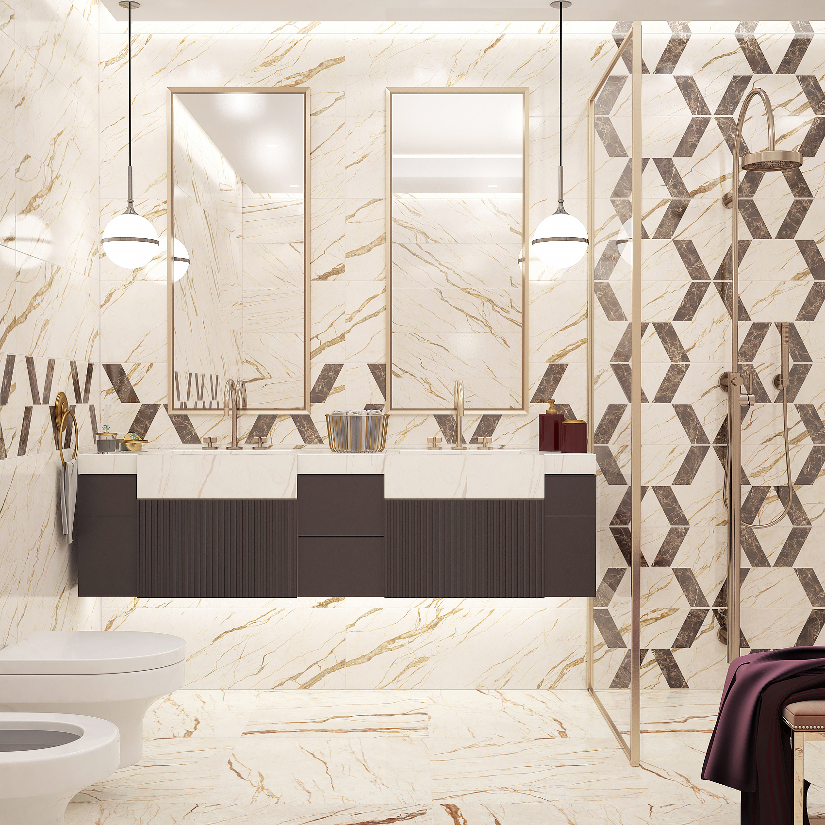 Изображение товара Настенная плитка КЕРАМИН Гавана 30x90 Бежевый