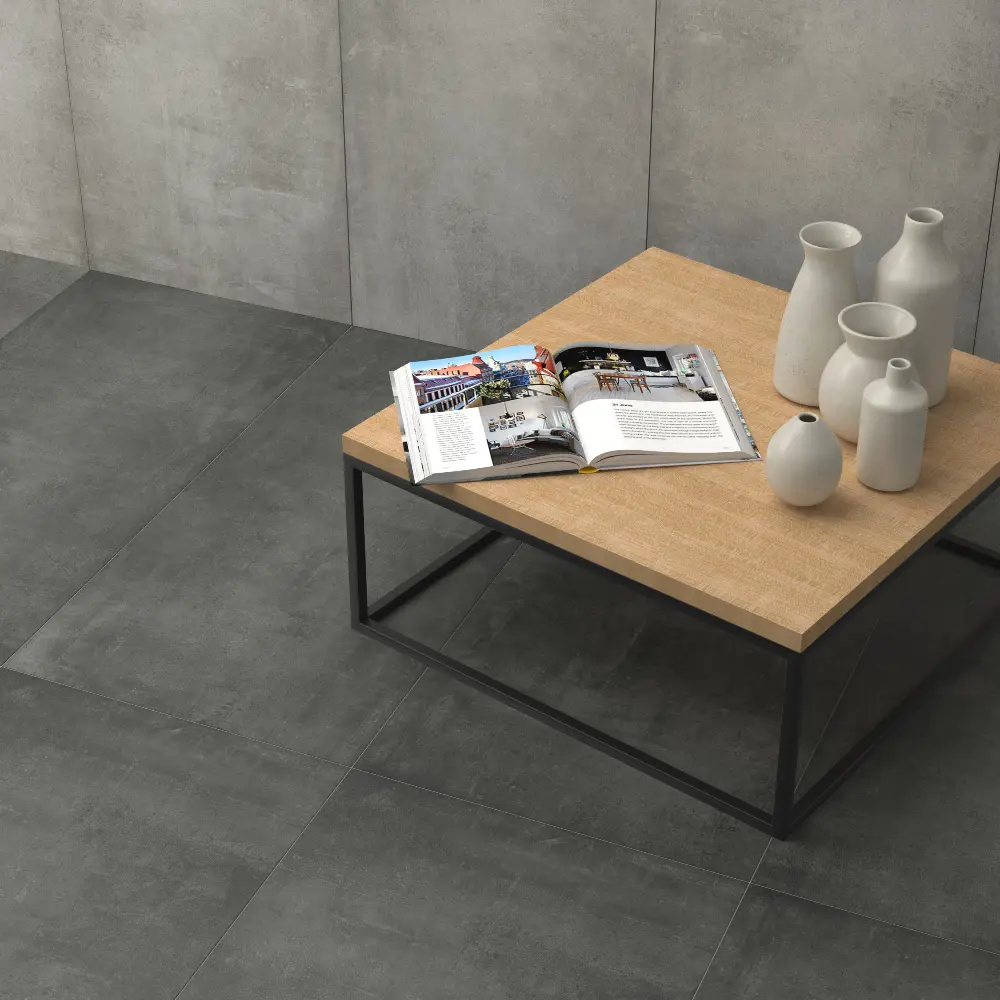 Изображение товара Керамогранит Grasaro Beton G-1103/MR 600x600 антрацитовый матовый