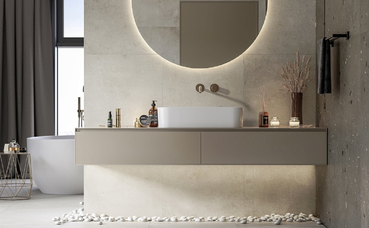 Изображение товара Керамогранит Kerranova Fabrika 600x1200 мм имитация бетона, морозостойкий