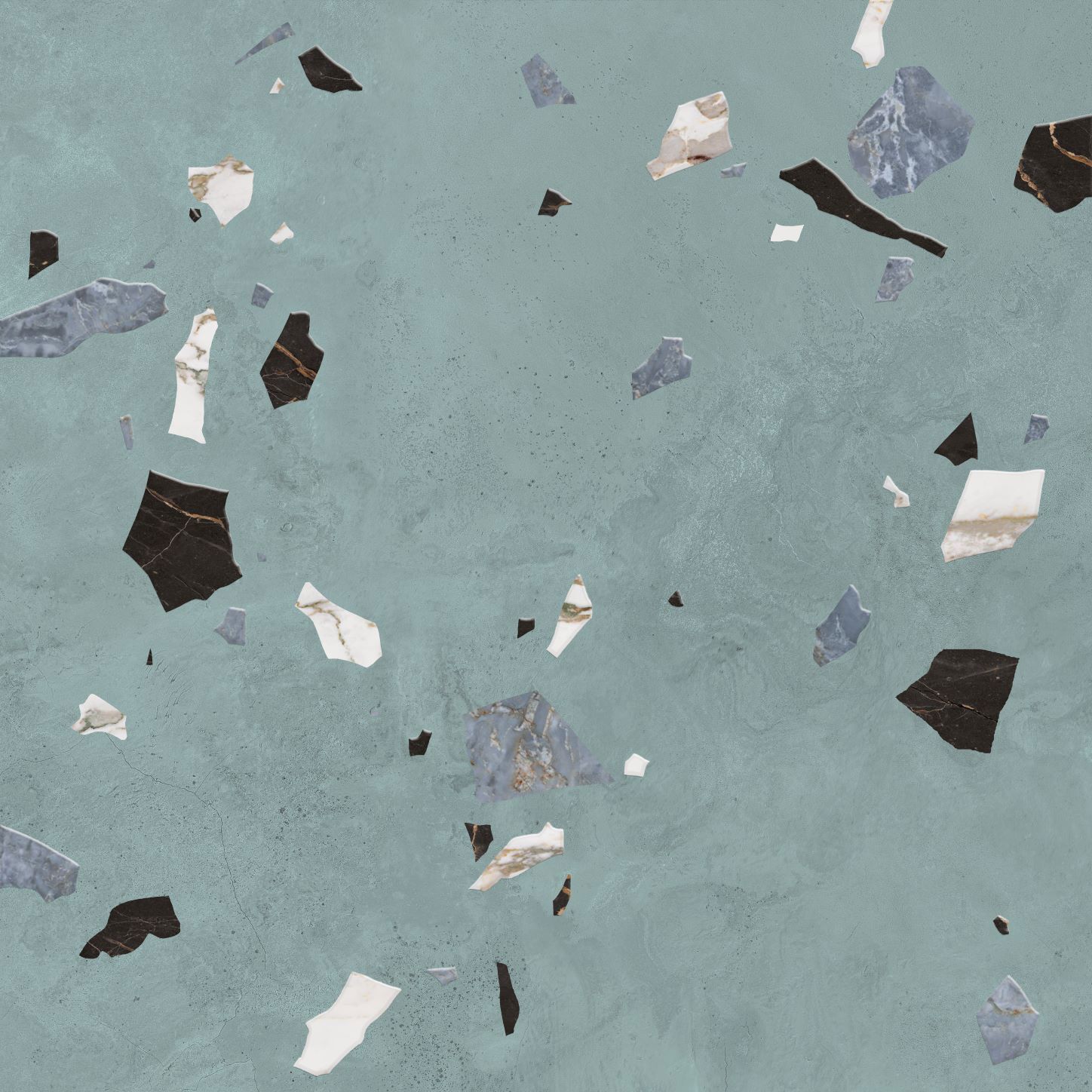 Изображение товара Керамогранит Керамин Войд 00-003079tmn 60x60см цвет сине-зеленый