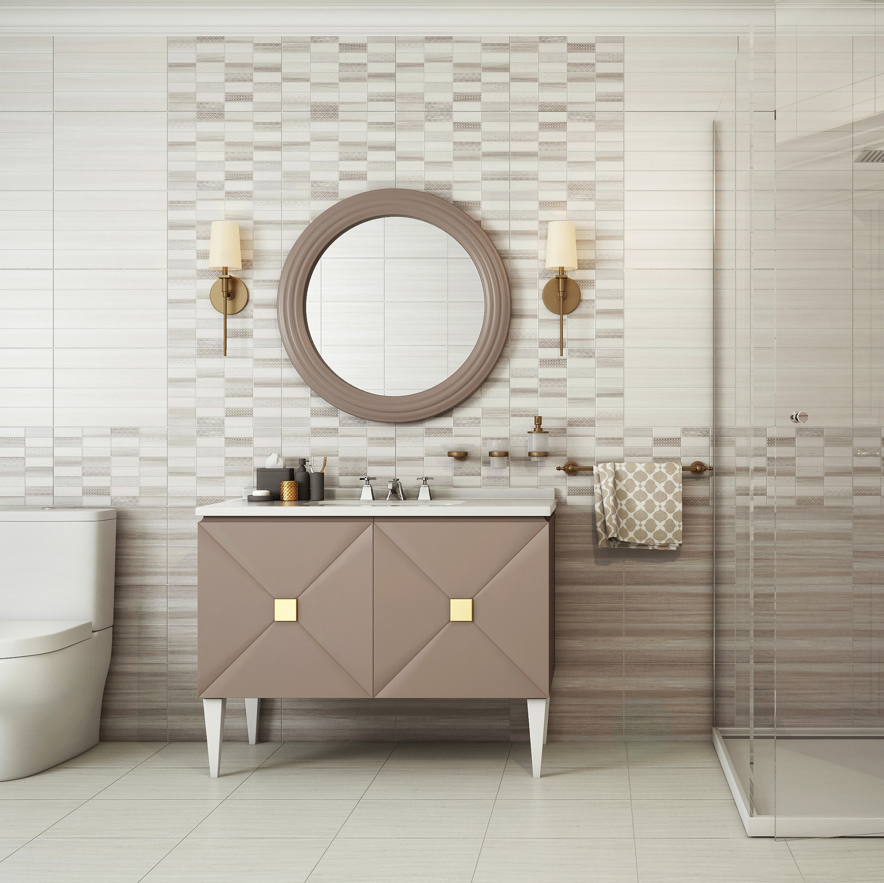 Изображение товара Настенная плитка Керамин 00-00102076 27.50x40 см цвет серый