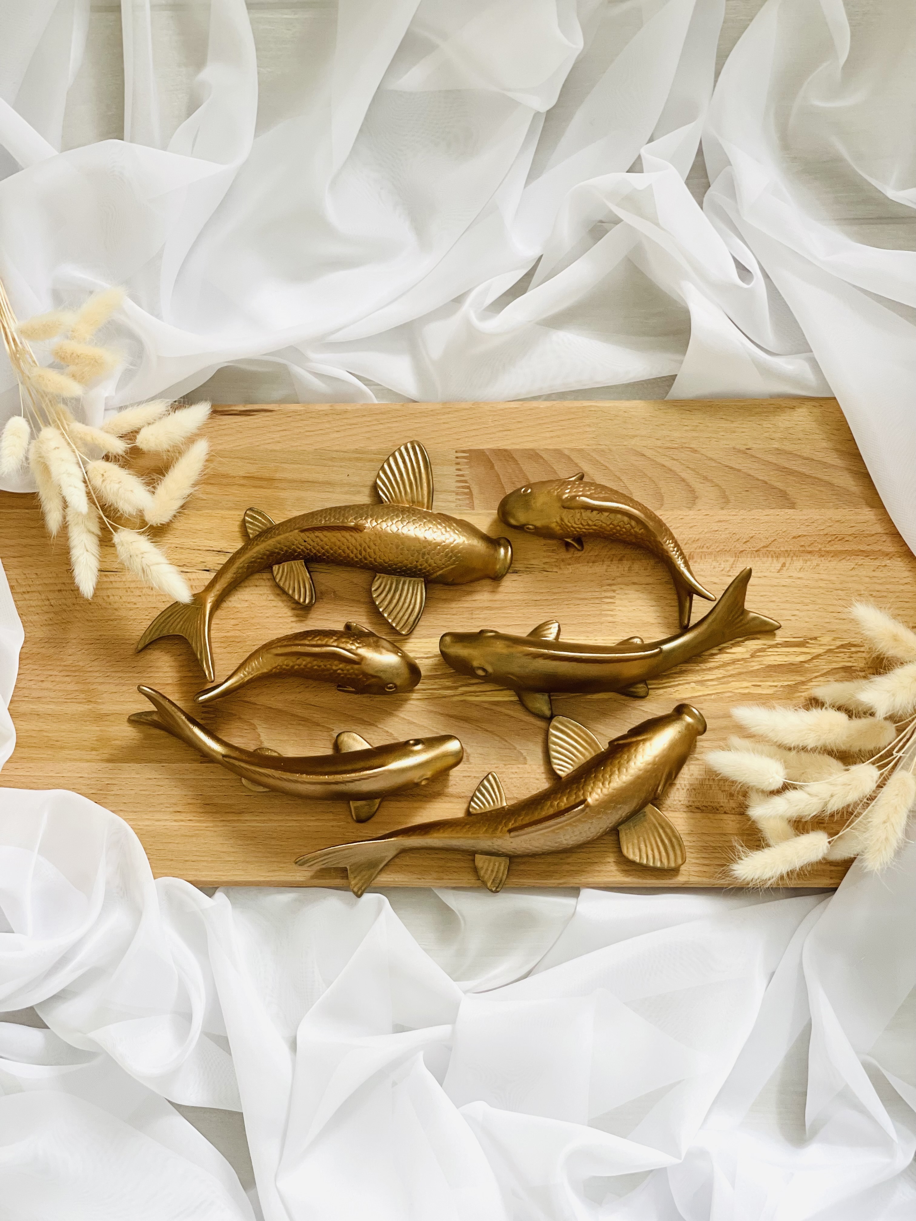 Изображение товара Панно Масдек Декорации настенные — карп кои, оранжево-медный, 24×31 см