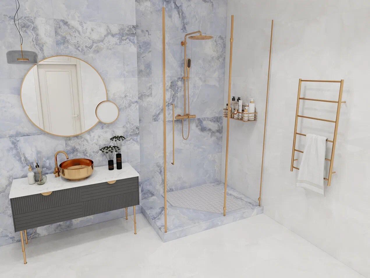 Изображение товара Керамогранит Duna Onyx sea blue RP-215934 60x120см цвет синий