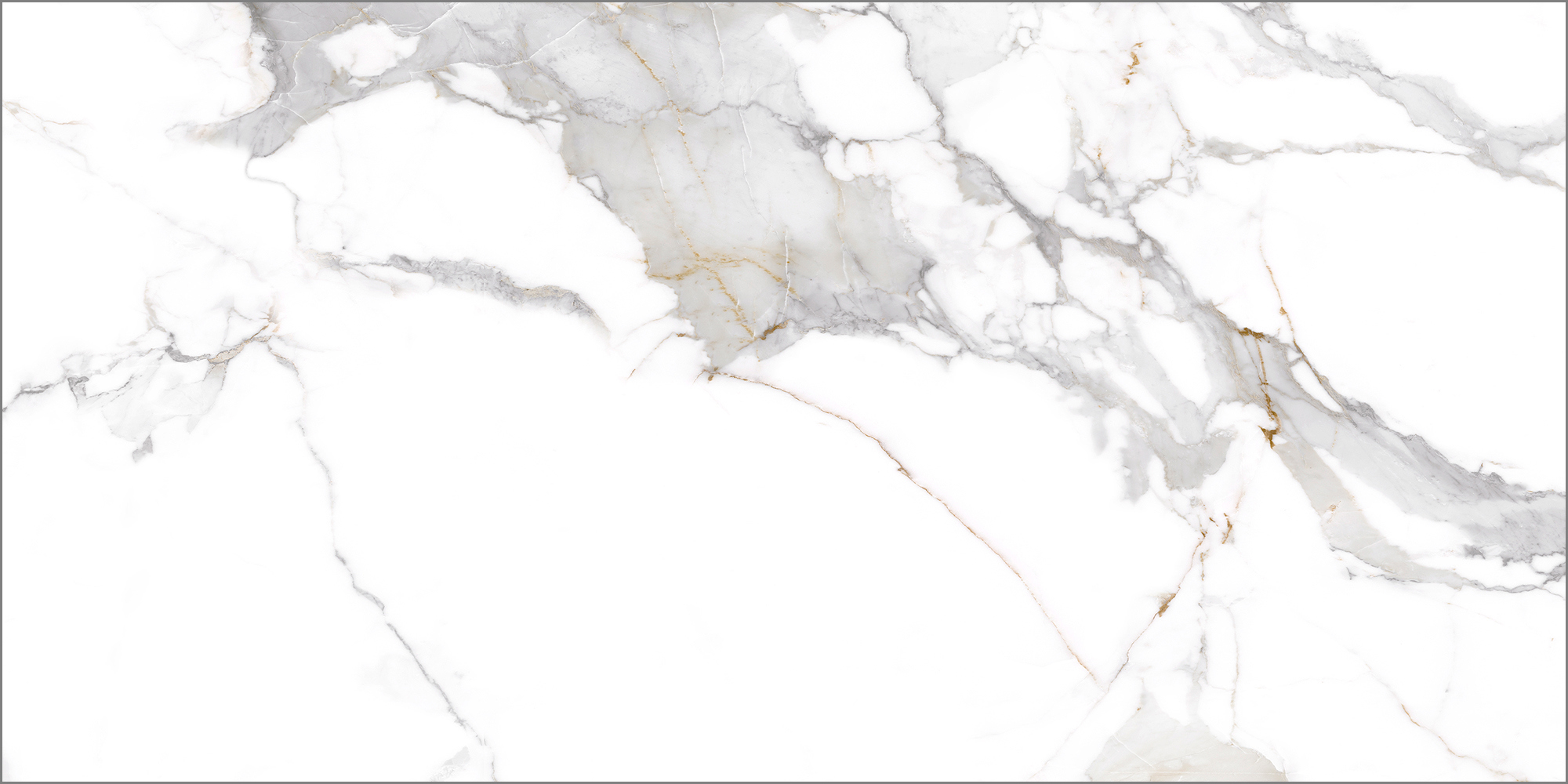 Изображение товара Керамогранит Global Tile Calacatta Imperial 40x80 см белый для стен и пола