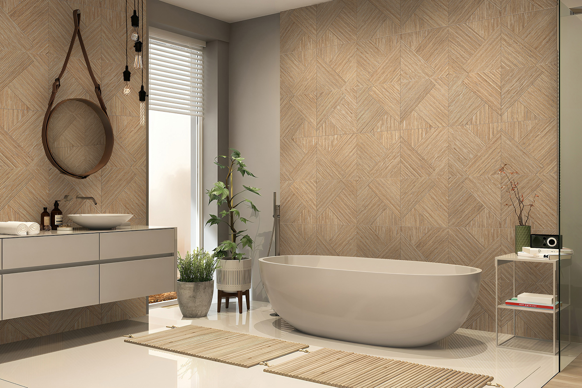 Изображение товара Керамогранит Global tile Somerset_gt GT408014082MR 40x80см цвет бежевый