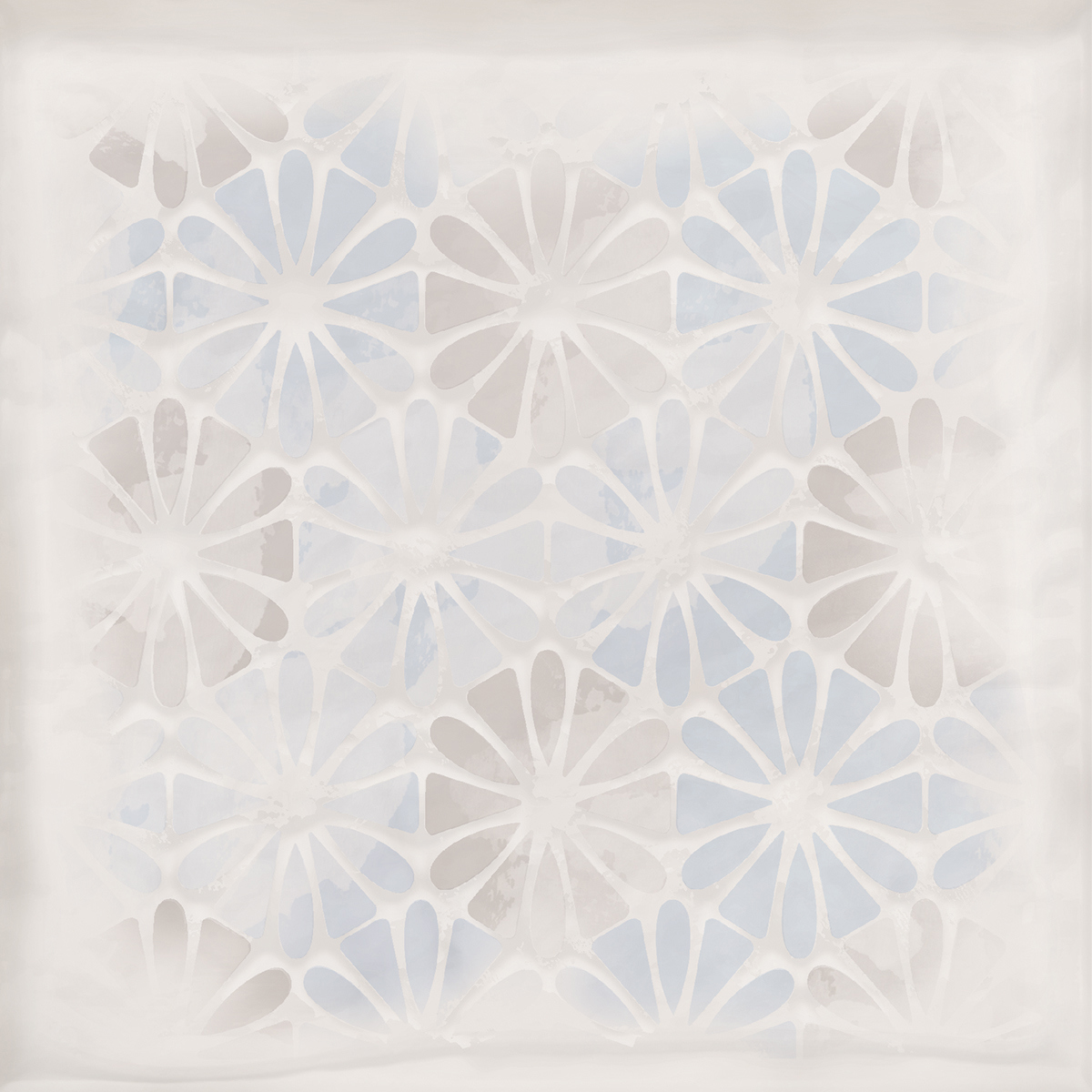 Изображение товара Настенная плитка Eletto Ceramica Mate 15x15 см светло-серый узор Глянцевая