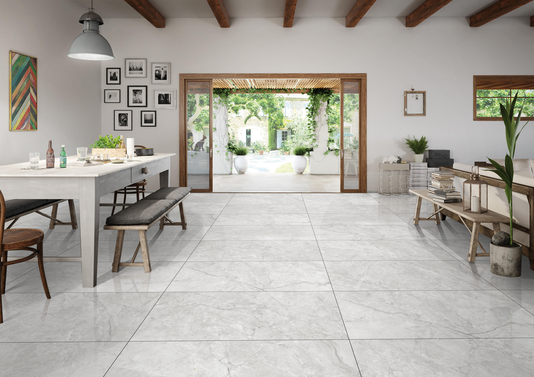 Изображение товара Керамогранит Kerald Cirrus Grey Glossy 60x120 см