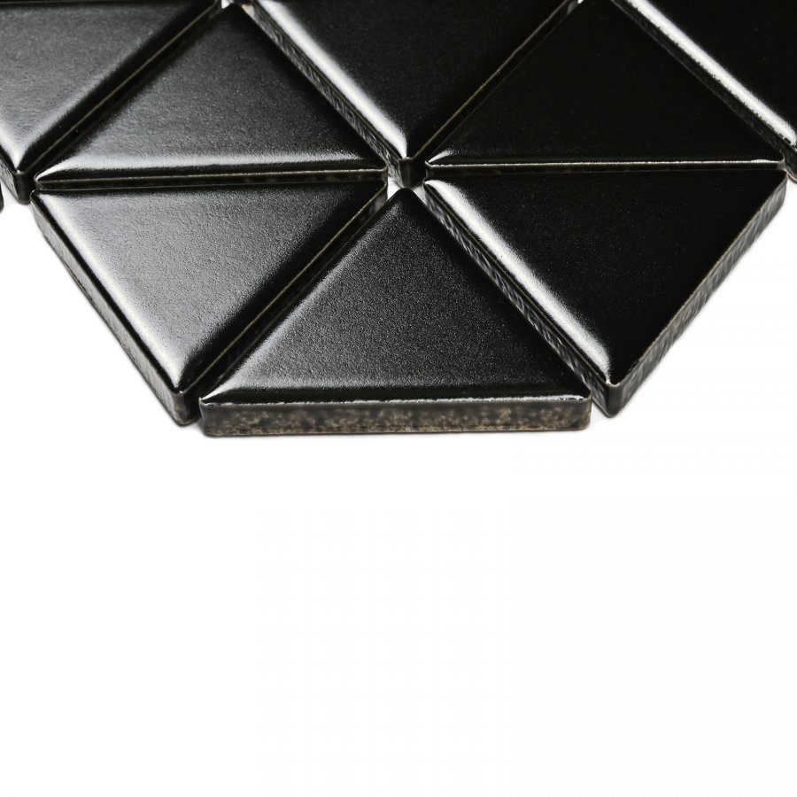 Изображение товара Керамическая мозаика Вива Reno black matt 25.5x30 см