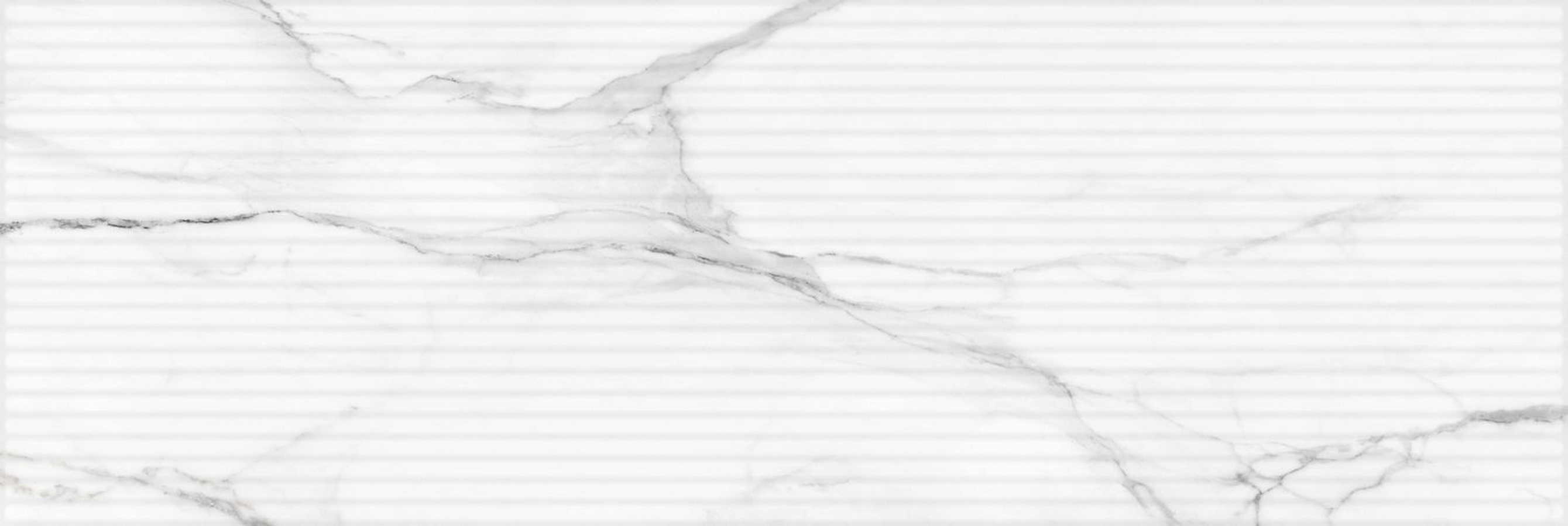 Изображение товара Настенная плитка Gracia Ceramica Marble 30x90 см белая для стен интерьера