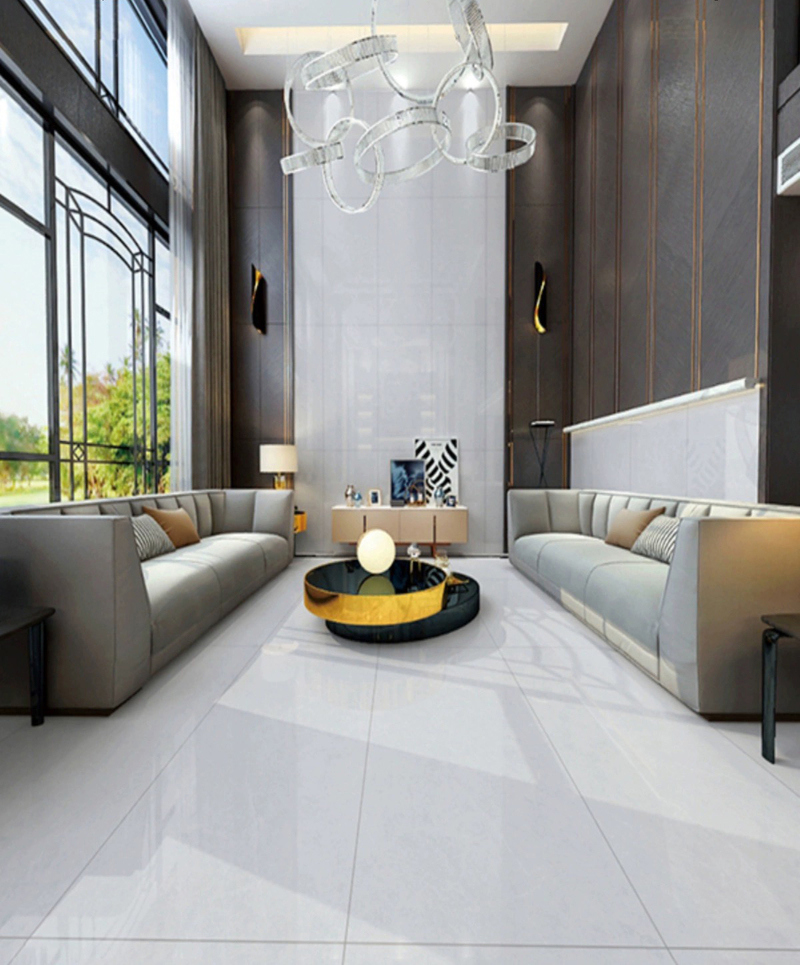 Изображение товара Керамогранит Вива Studio Light Grey Polish 60x120 см для интерьера и фасадов