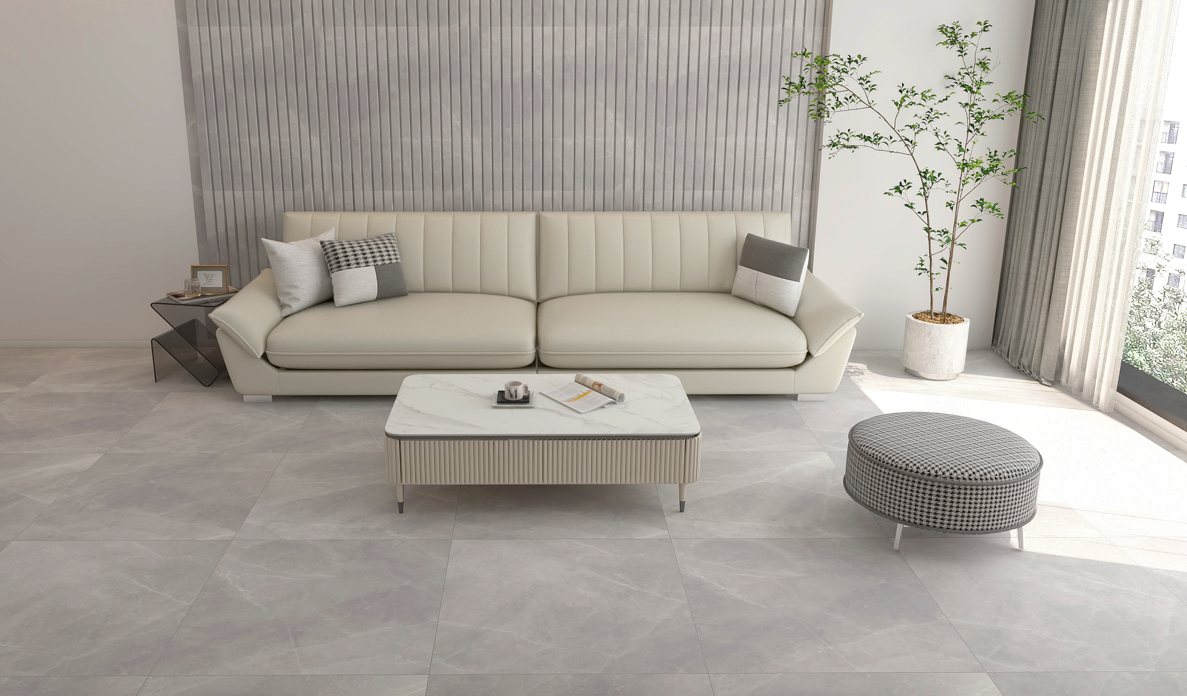 Изображение товара Керамогранит NSC8041 80x80 см под мрамор матовый для внутренней и наружной облицовки