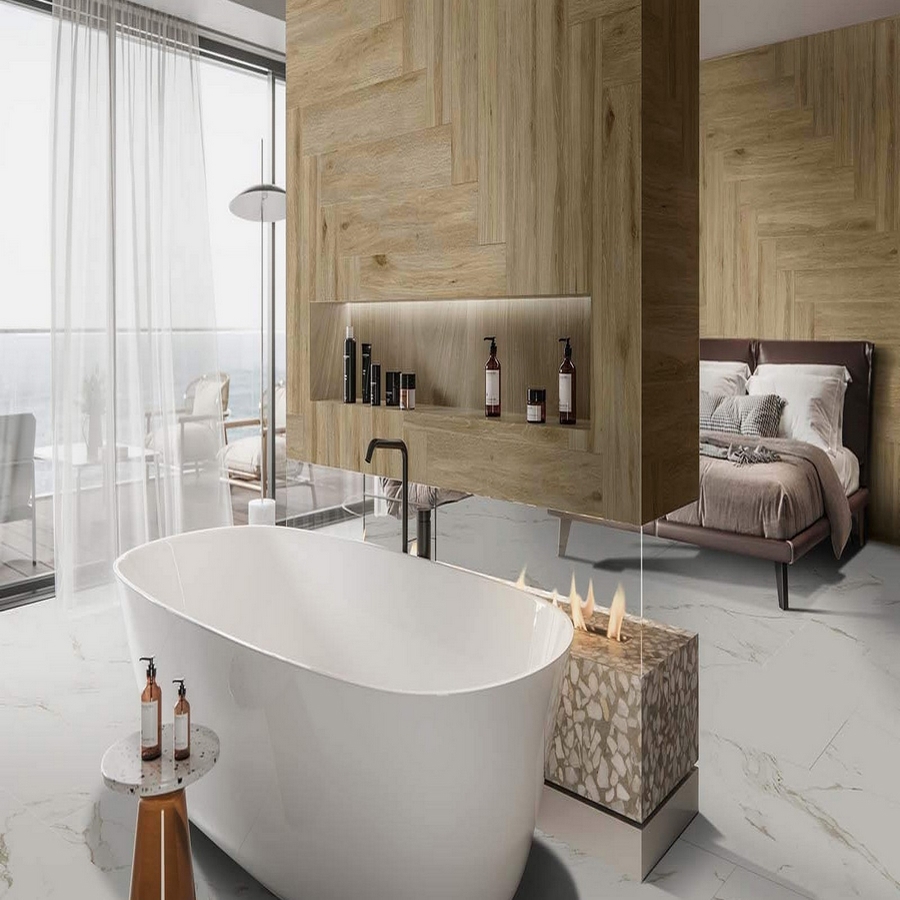 Изображение товара Керамогранит Navarti Deck 20x120 см под дерево коричневый высокий качество