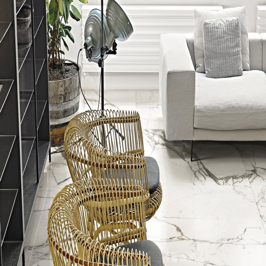 Изображение товара Керамогранит Rex Les origines de rex 769854 60x120 см белый для стен и пола