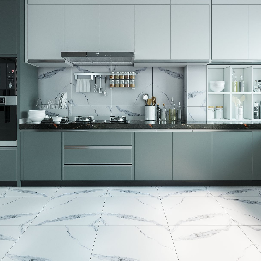 Изображение товара Керамогранит Sanamero Yala 60x60 см белоснежный матовый для пола и стен