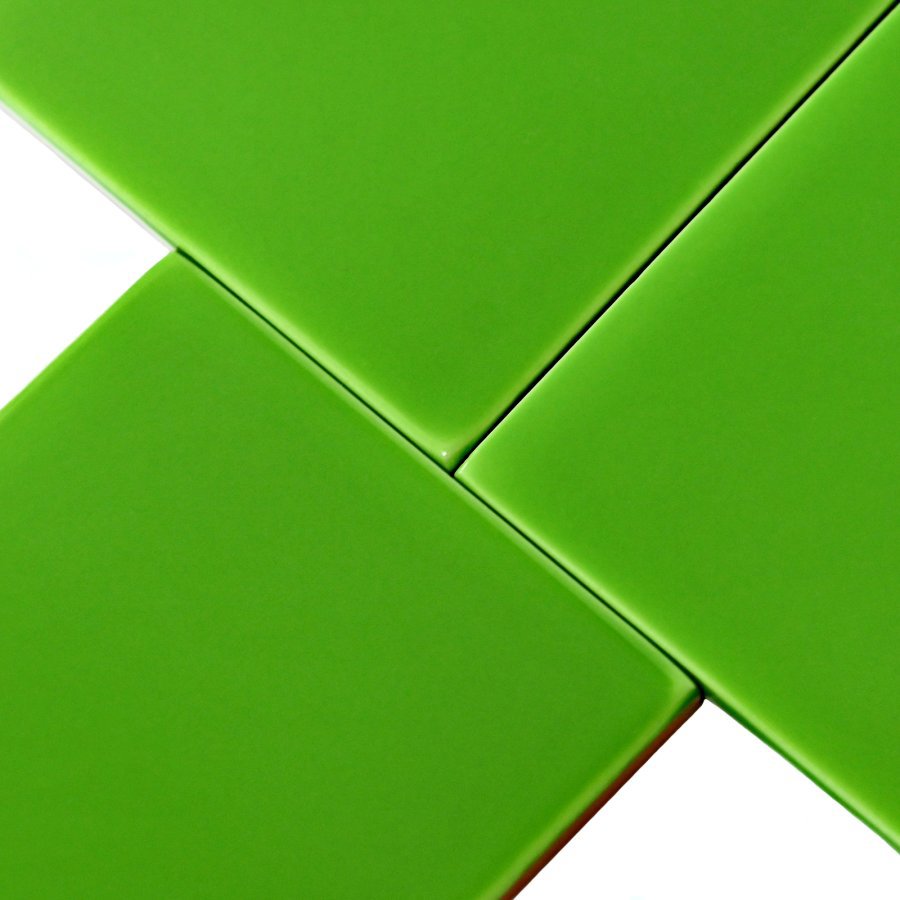 Изображение товара Керамическая плитка Mini Tile Green glossy 9.9x9.9 см для внутренних стен