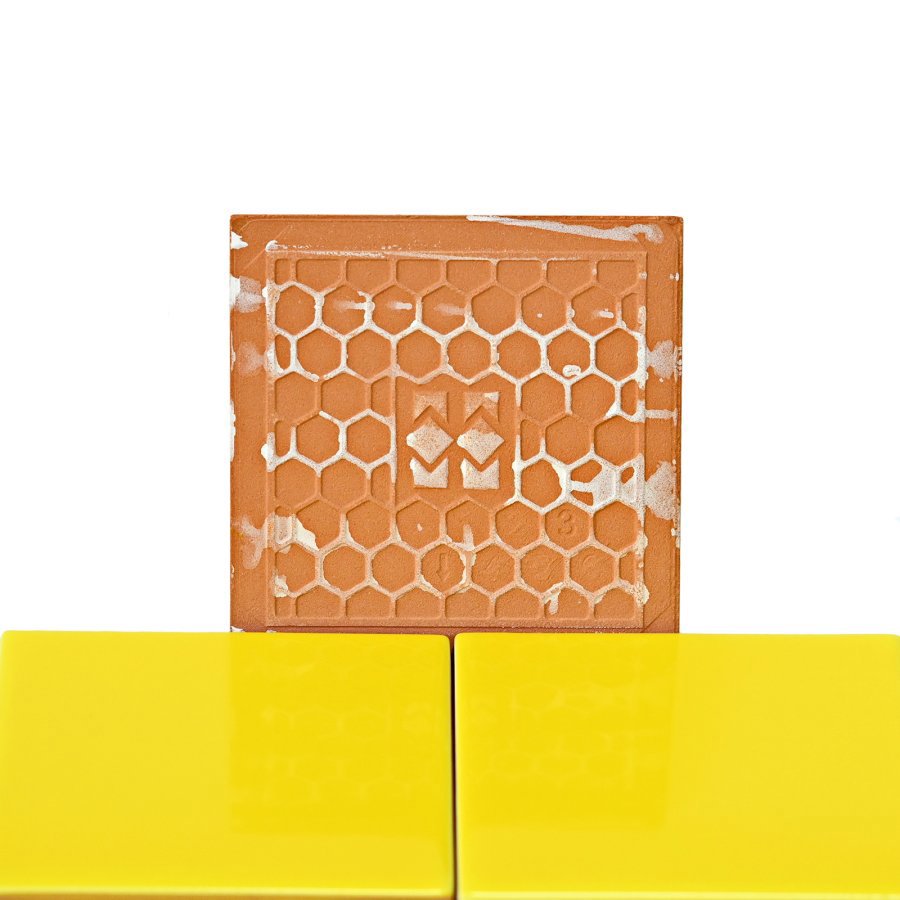 Изображение товара Керамическая плитка Modern Ceramics Mini Tile Yellow Glossy 99x99 см для стен