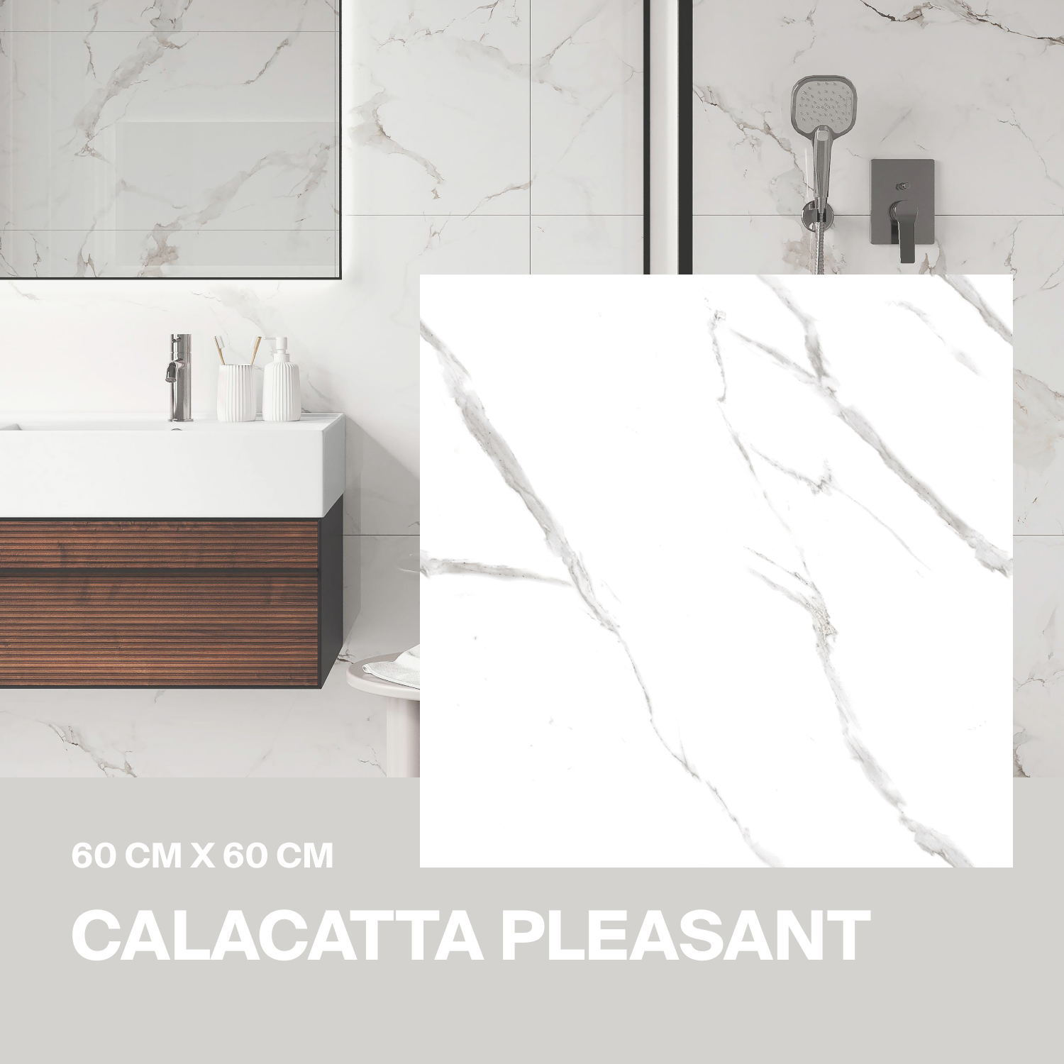 Изображение товара Керамогранит Ceradim Calacatta х9999304536 60x60см цвет белый Изображение товара Керамогранит Ceradim Calacatta х9999304536 60x60см цвет белый