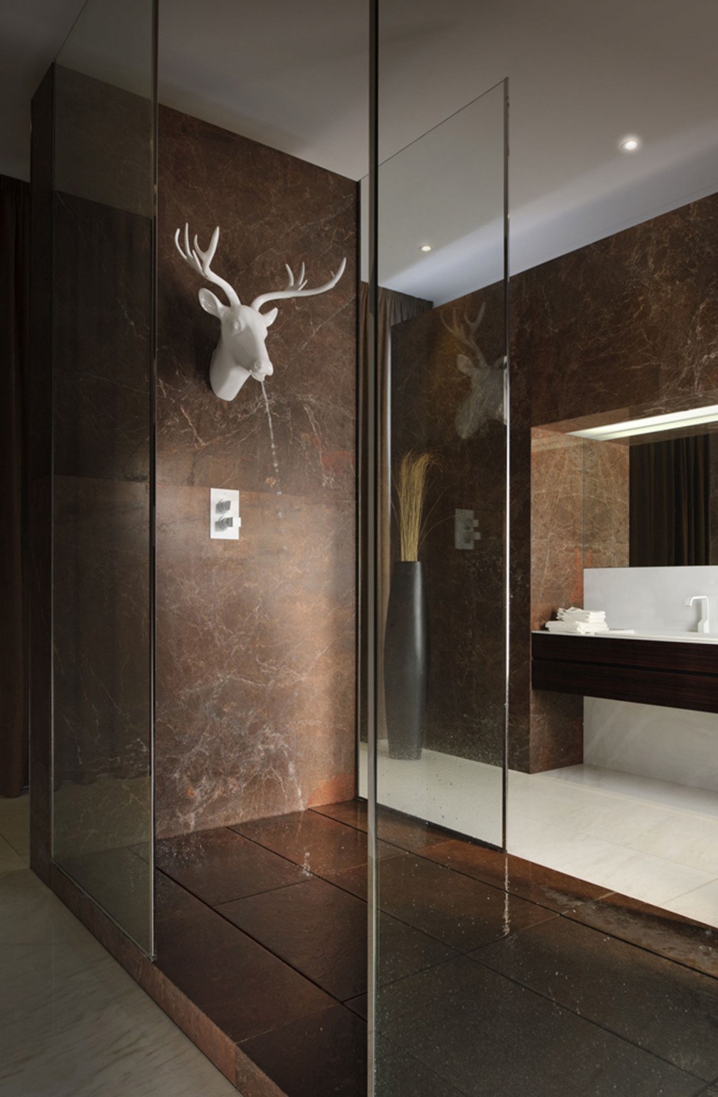 Изображение товара Керамогранит BULGARI 60х120 см полированный ректифицированный коричневый