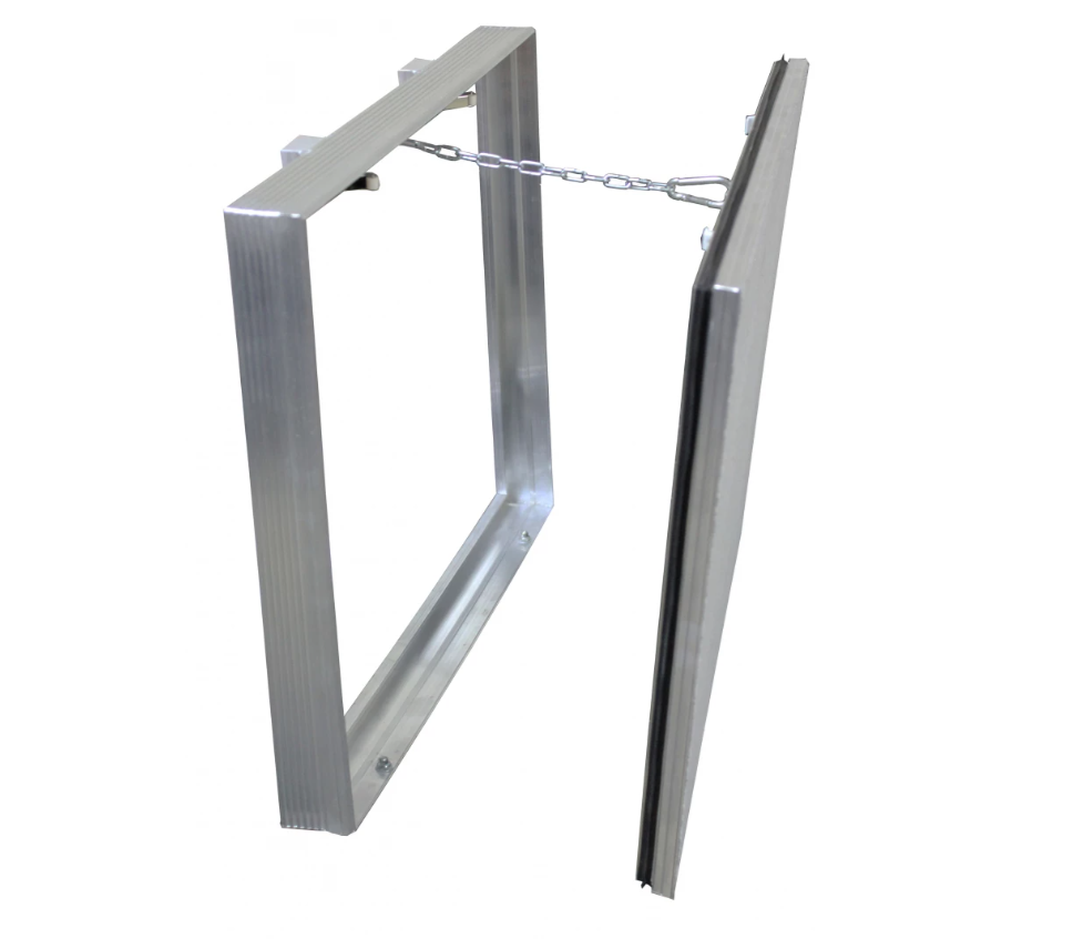 Изображение товара Ревизионный люк под плитку Люкер Д 40/60, алюминий, влагостойкий, монтаж в стену