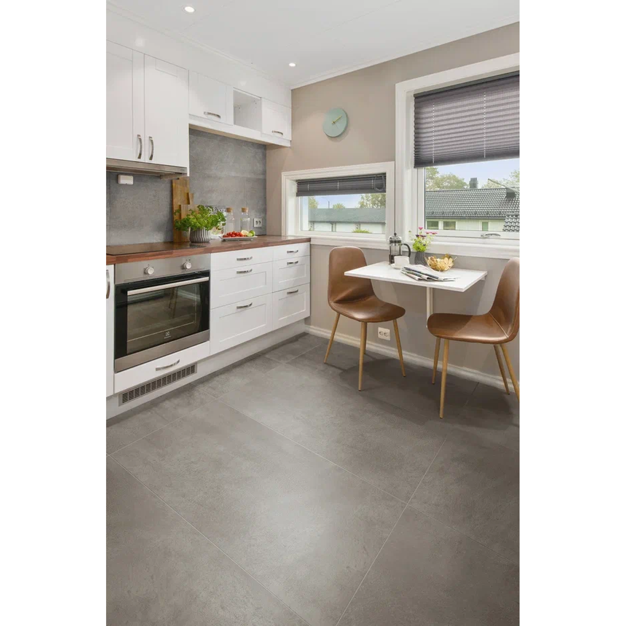 Изображение товара Керамогранит Гранитея Артбетон 60x60см коричневый рельефный для интерьера и фасадов