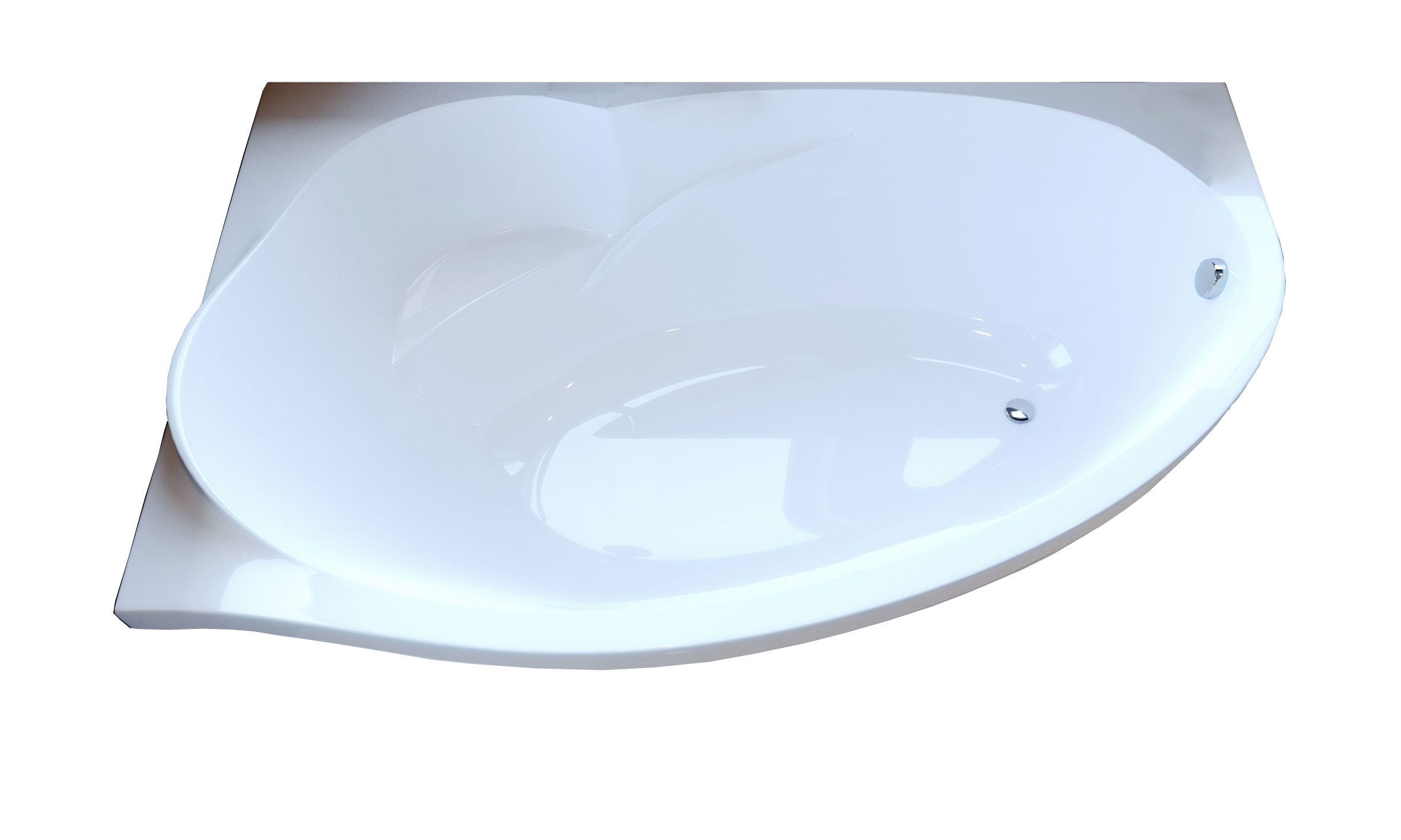 Изображение товара Ванна Фэма Стиль из литьевого мрамора АДЕЛИНА 170 ПРАВАЯ, цвет Белый