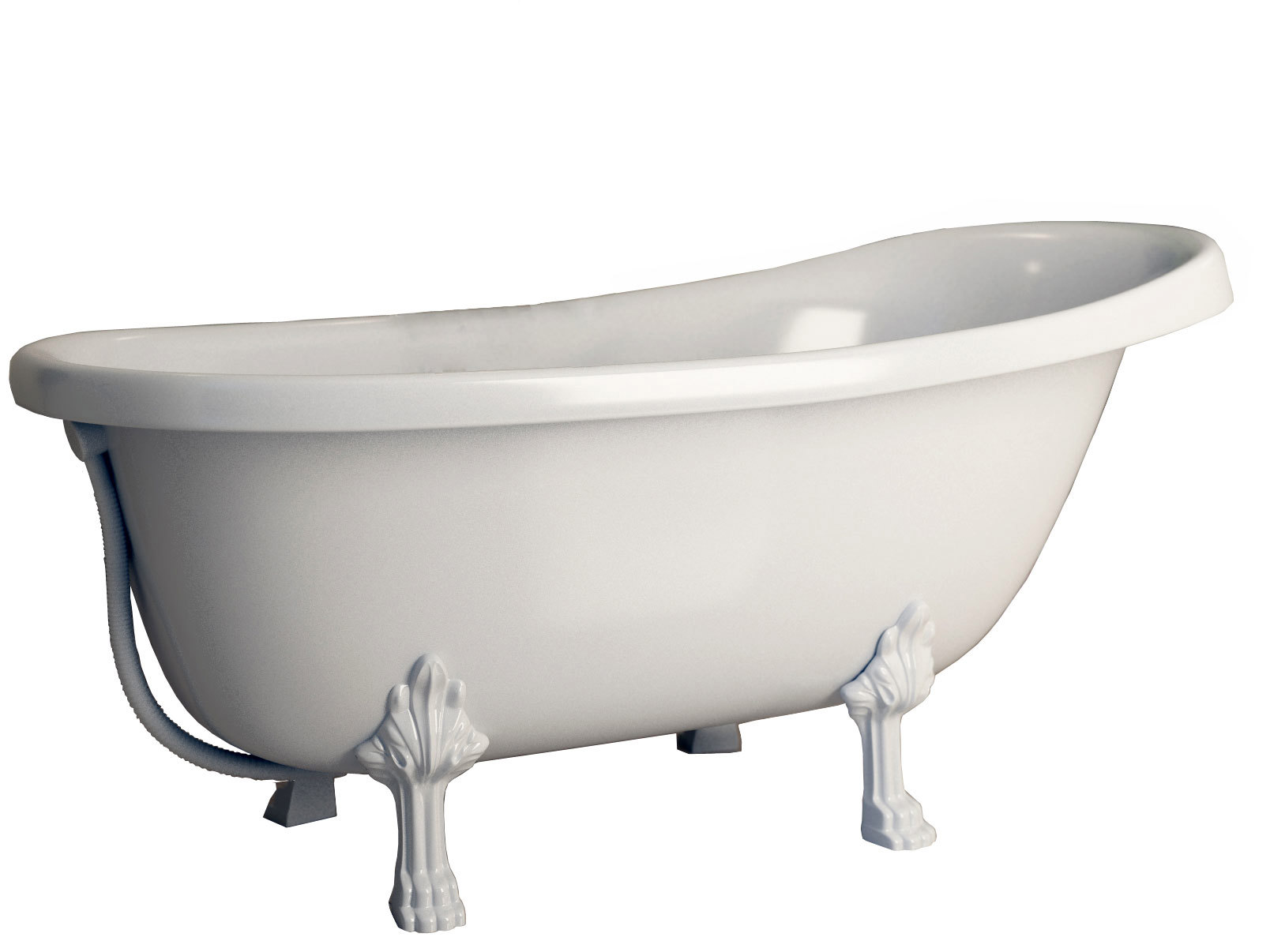 Изображение товара Отдельностоящая ванна Фэма Стиль Салерно из литьевого мрамора 168x80см, с опорами