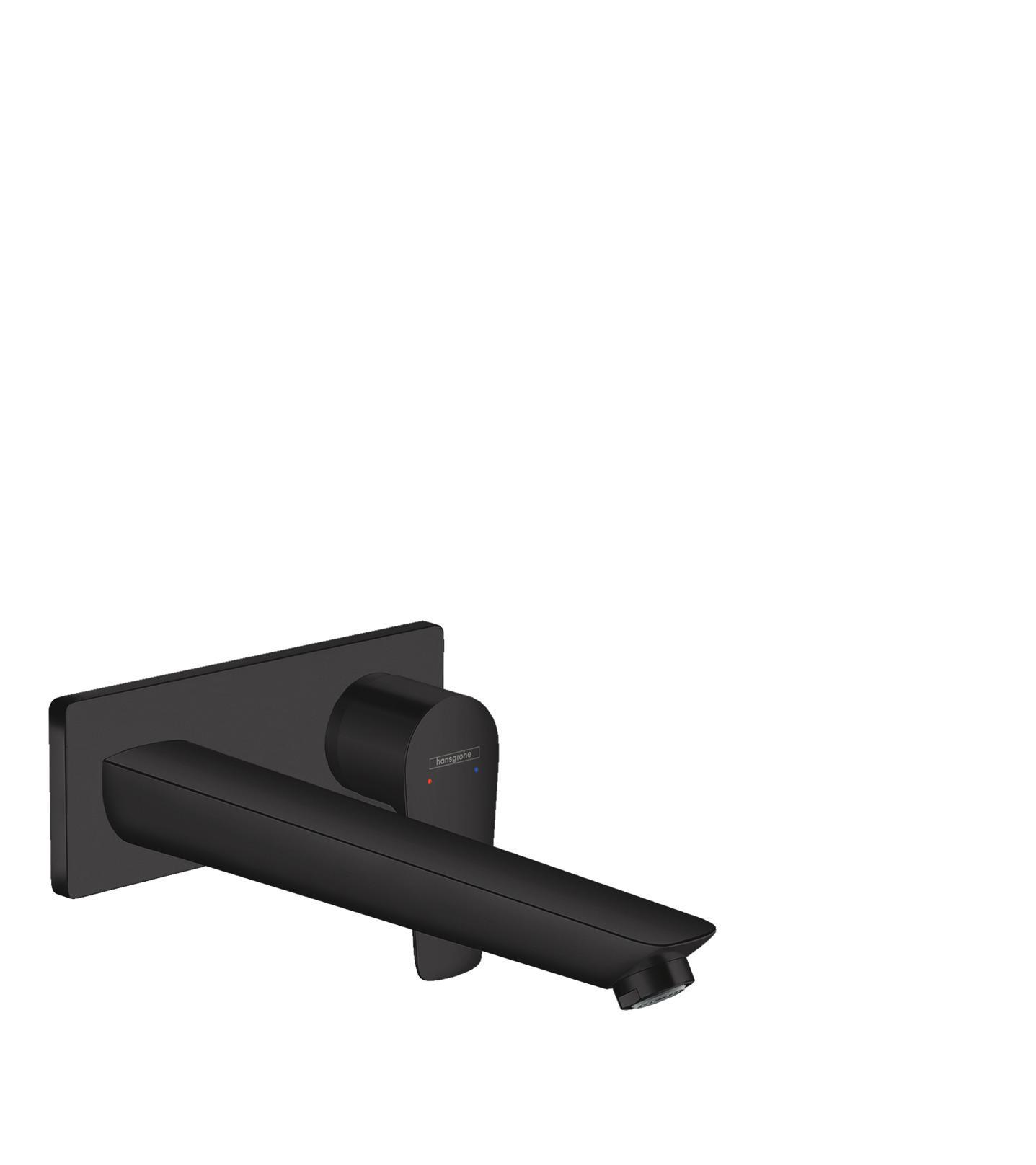 Изображение товара Смеситель Hansgrohe 71734670 для раковины — латунь, черный, рычажный, скрытый монтаж