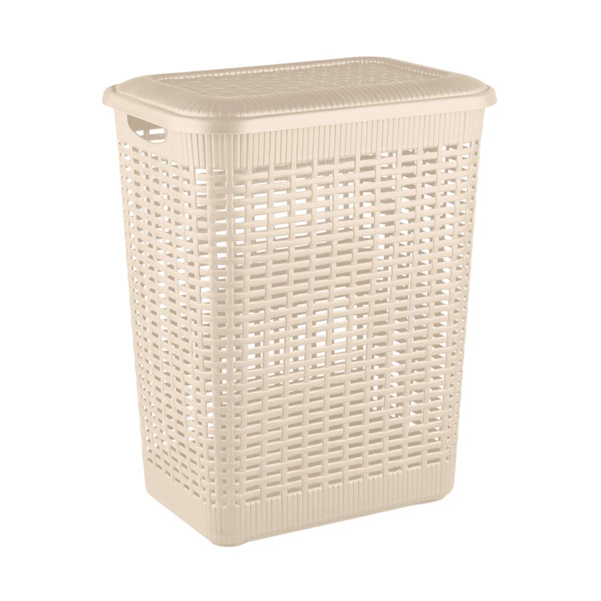 Изображение товара Корзина для белья Бытпласт 209262 50л 420x310x560мм цвет бежевый