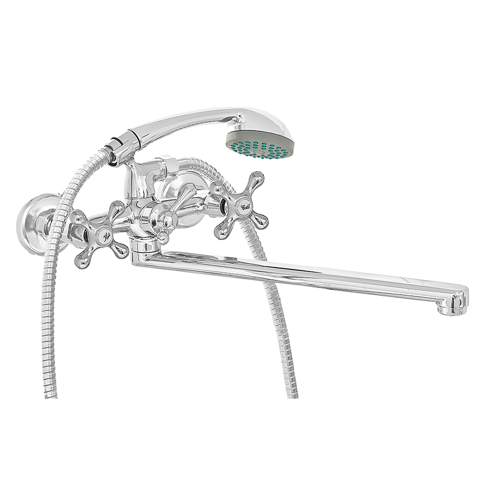 Изображение товара Смеситель для ванны Roegen RP120B хром двухзахватный 30 см из нержавейки