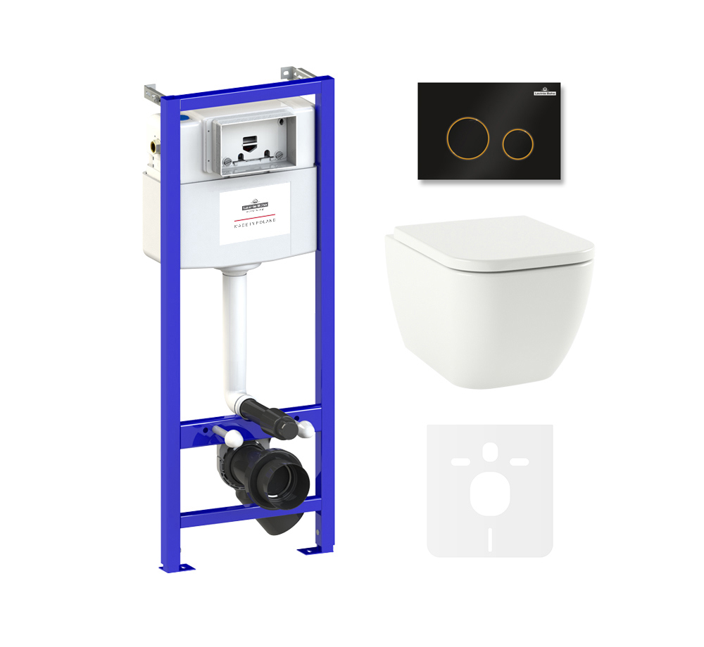 Изображение товара Комплект инсталляции с унитазом Lavinia Boho One Compacto с клавишей смыва