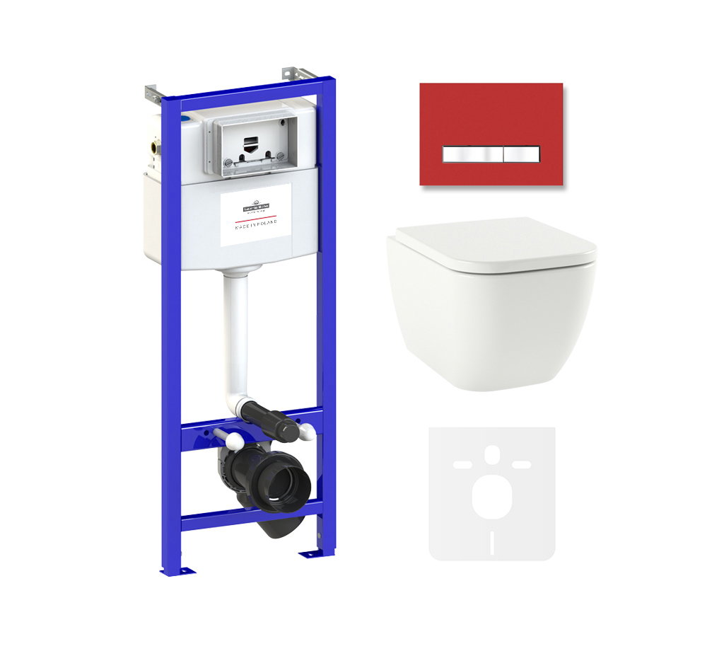 Изображение товара Комплект инсталляции с унитазом Lavinia Boho One Rimless 75110104 клавиша смыва