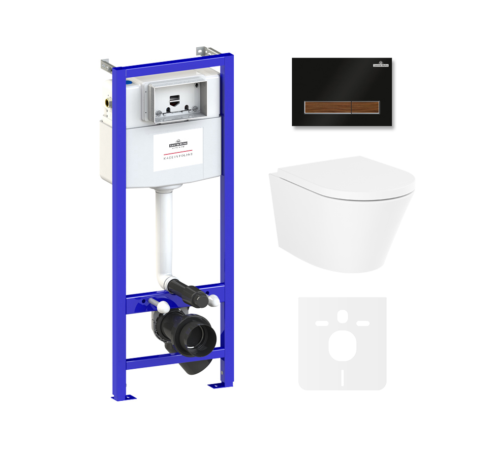 Изображение товара Комплект инсталляции и унитаз Lavinia Boho Rimless Biore Германия