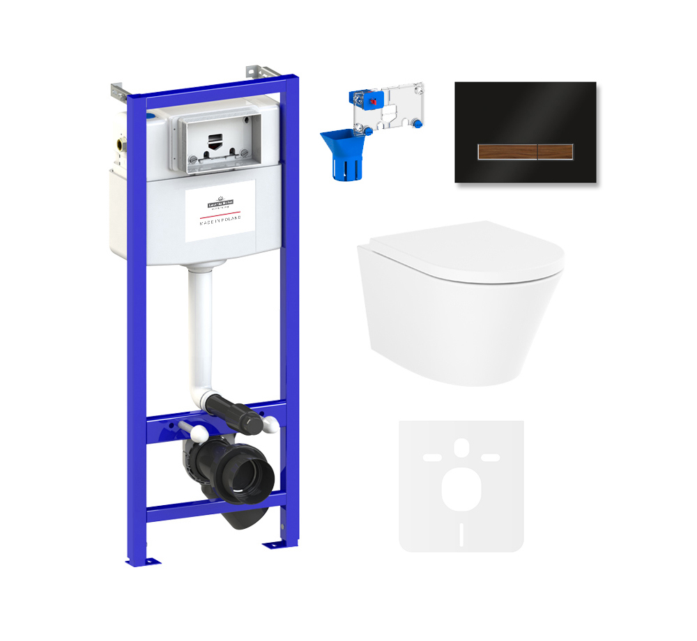 Изображение товара Комплект инсталляции с унитазом Lavinia Boho Biore Rimless с бесободковой чашей