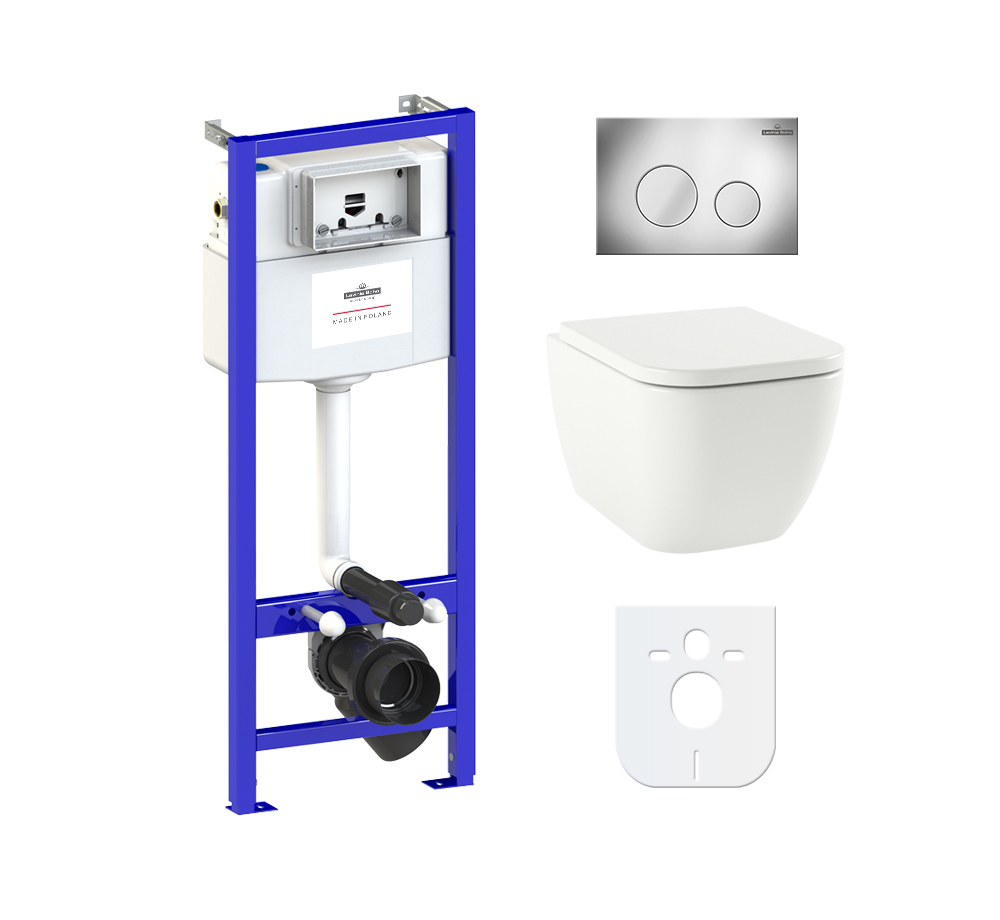 Изображение товара Комплект инсталляции с унитазом Lavinia Boho One Compacto 77040066 для быстрой установки