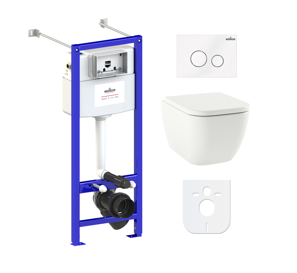 Изображение товара Комплект инсталляции с унитазом Lavinia Boho One Compacto 77050155, Германия
